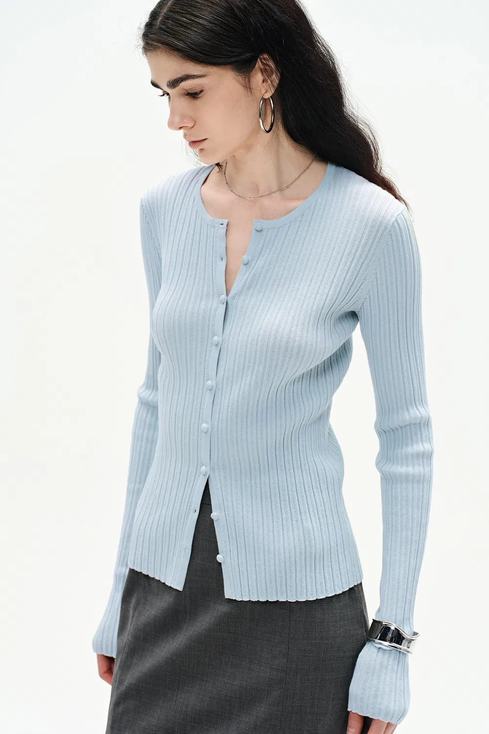 Emma Knit Cardigan in Cotton Blend