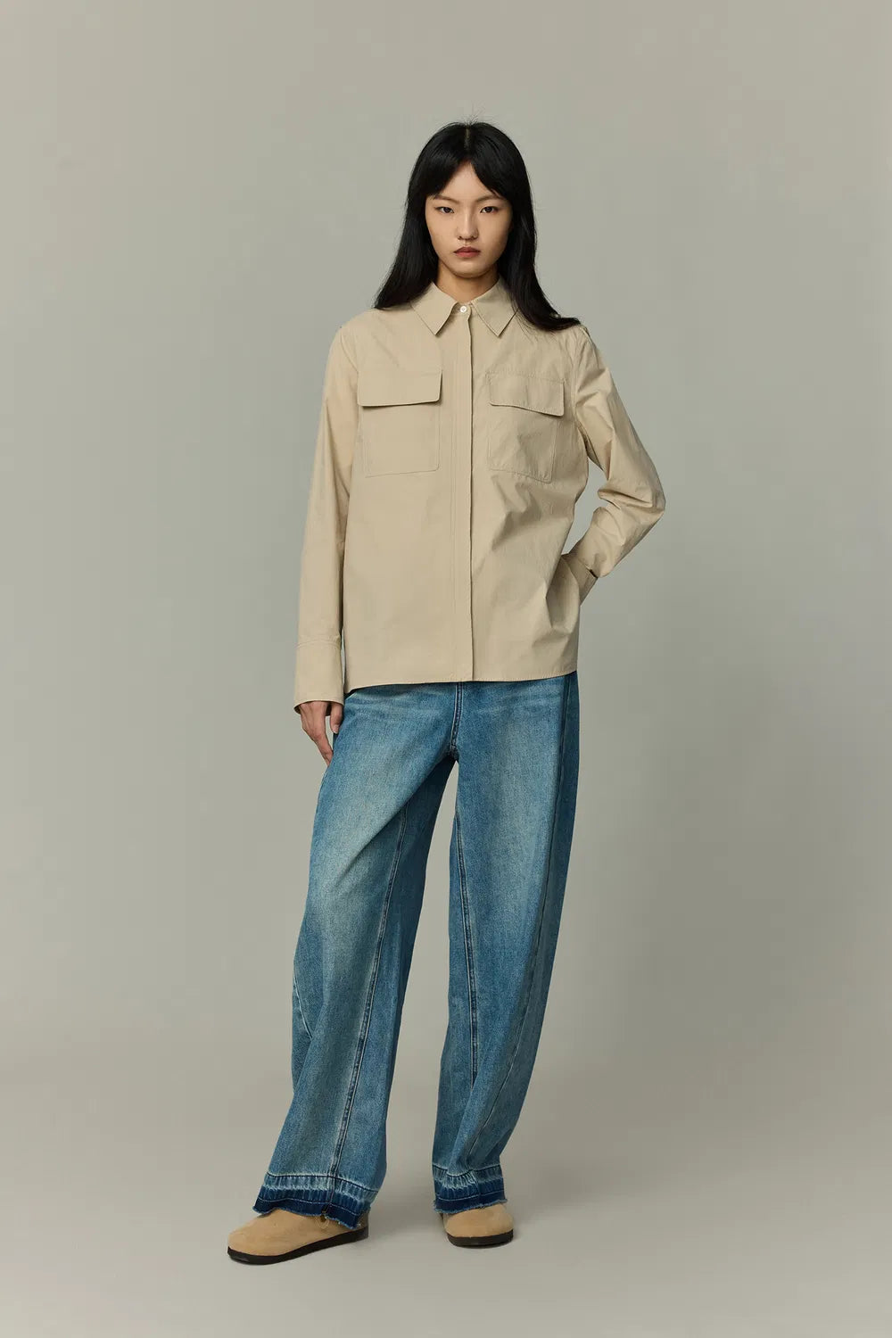 Adeline Shirt in Cotton Twill