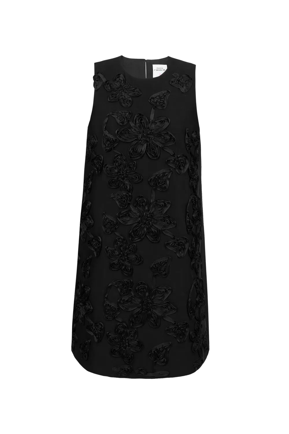 Engrave Embroidered Dress in Silk Wool Blend