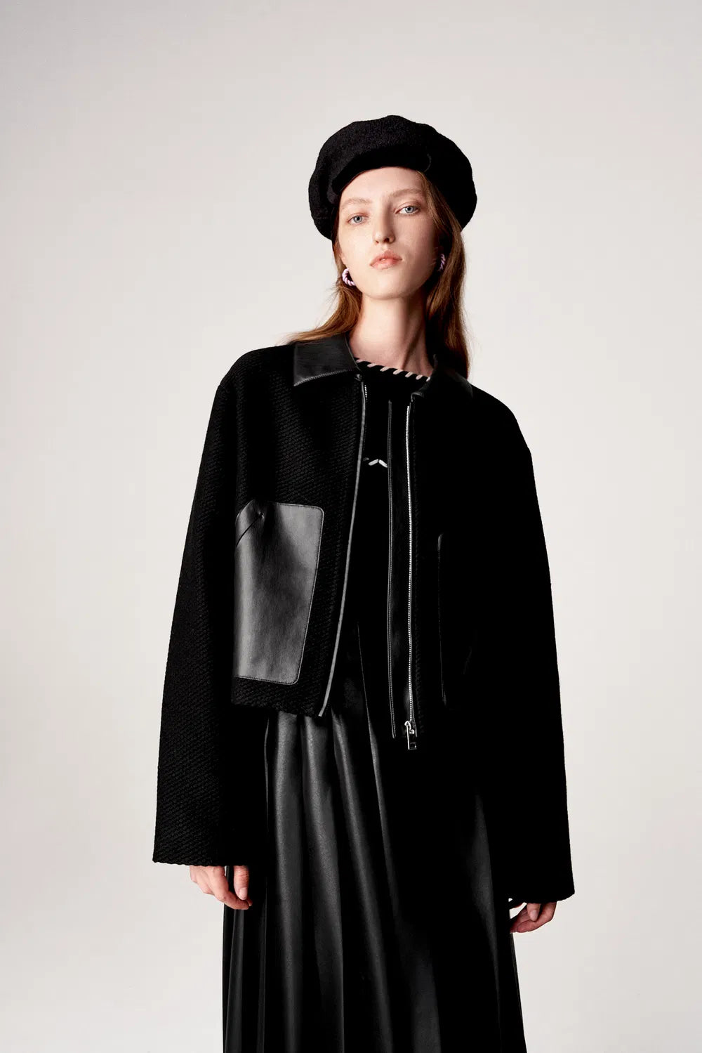 Garonne Short Jacket in Vegan Leather