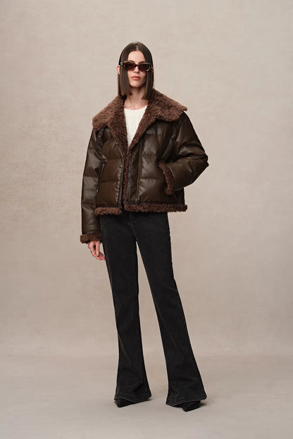 Faye Large Fur Collar Down Jacket