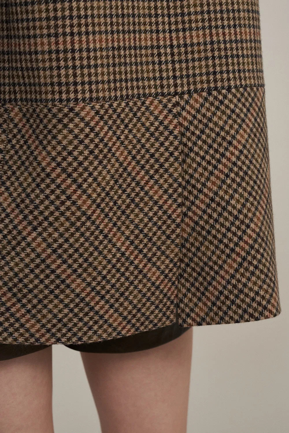 Meare Plaid Blazer in Merino Wool Blend Houndstooth