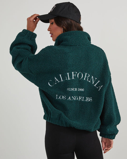 California Teddy Fleece Yarım Fermuarlı Ceket