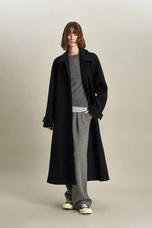 Phylis Long Coat in Wool Bouclé