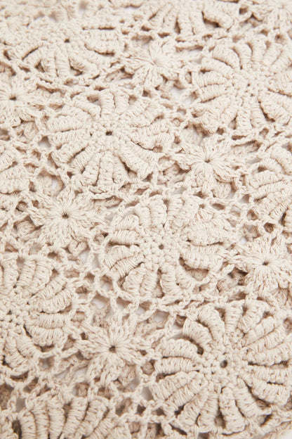 Mia Handcrafted Crochet Floral Top in Cotton