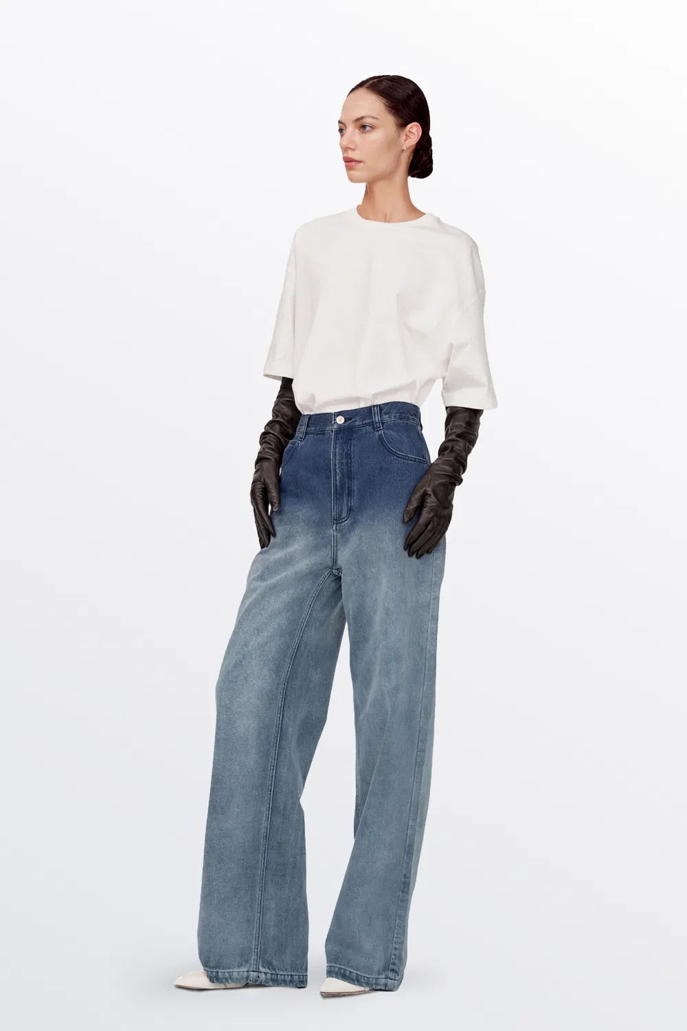 Andreas Gradient Wash Jeans in Cotton Denim