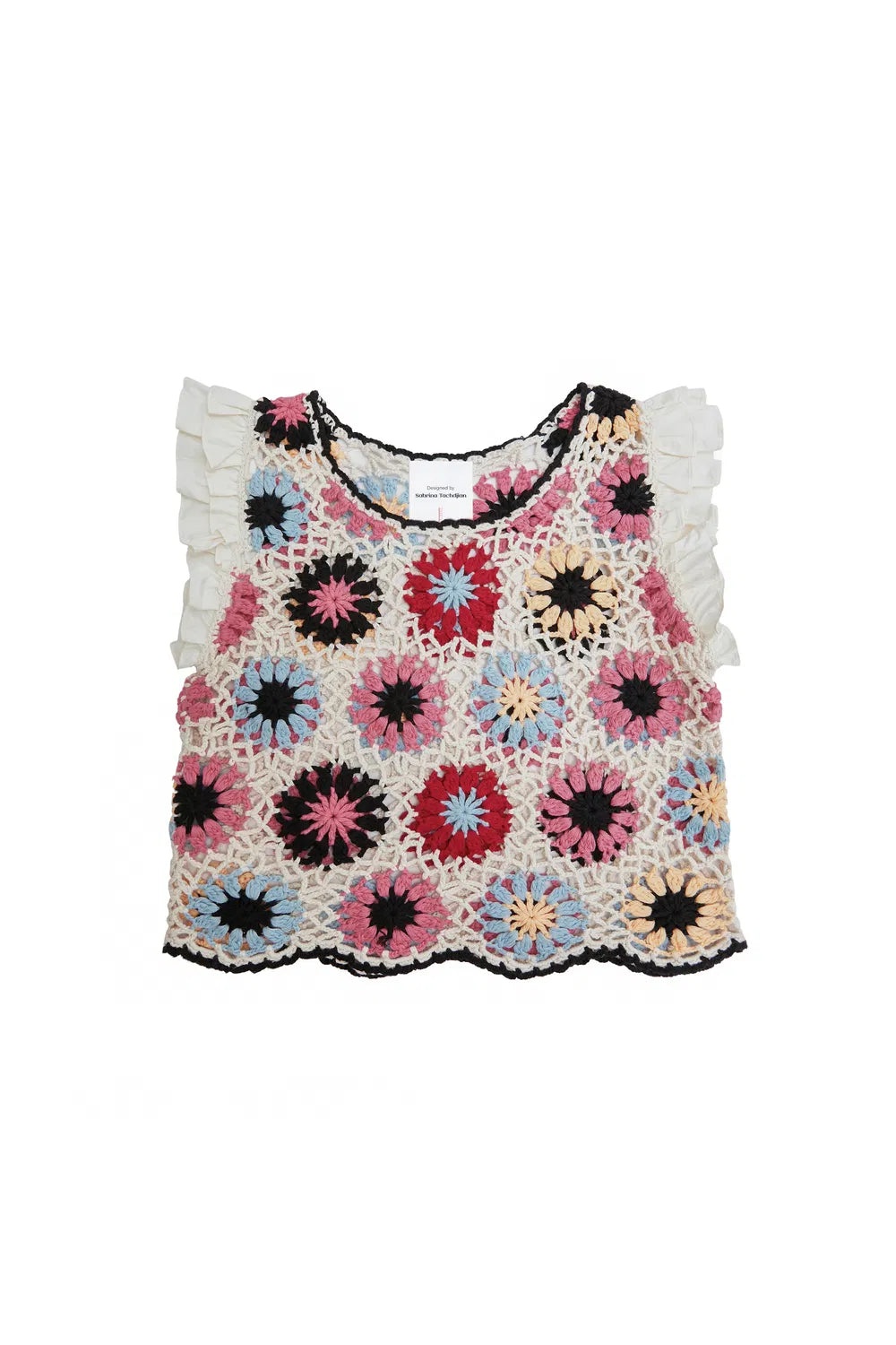 Mia Handcrafted Crochet Top in Cotton Knit