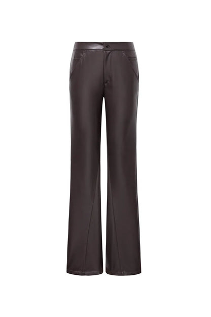 Gal Flare Pants in Vegan Leather