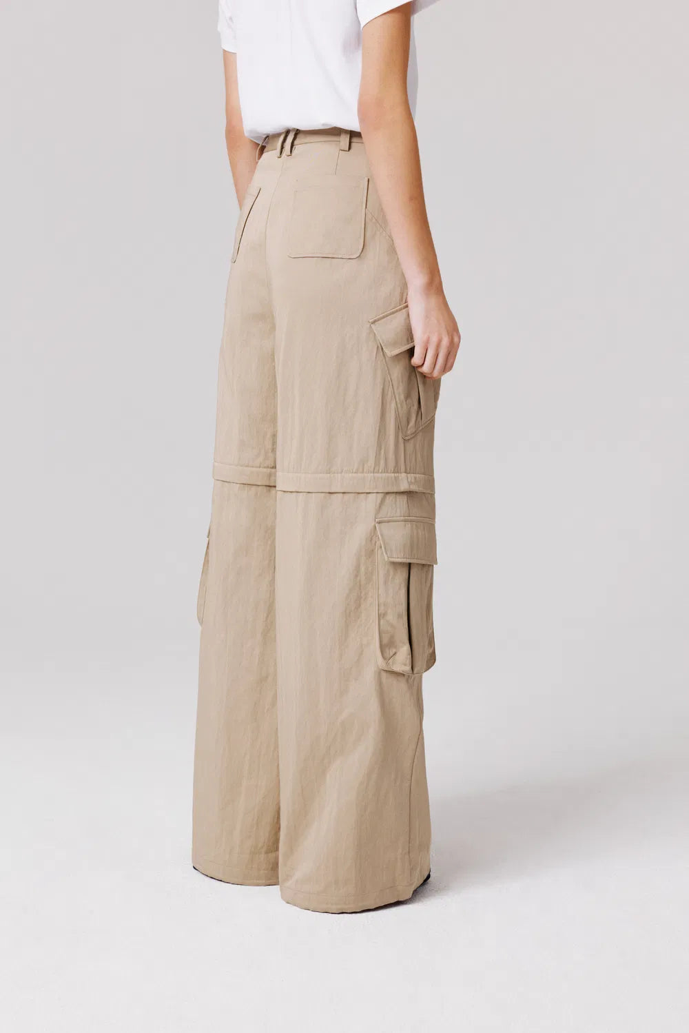 Daria Convertible Utility Pants in Cotton Blend