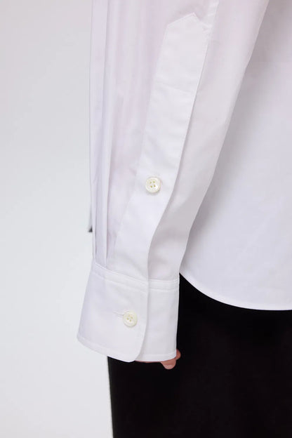 Estelle Cinched Waist Shirt in Cotton Poplin