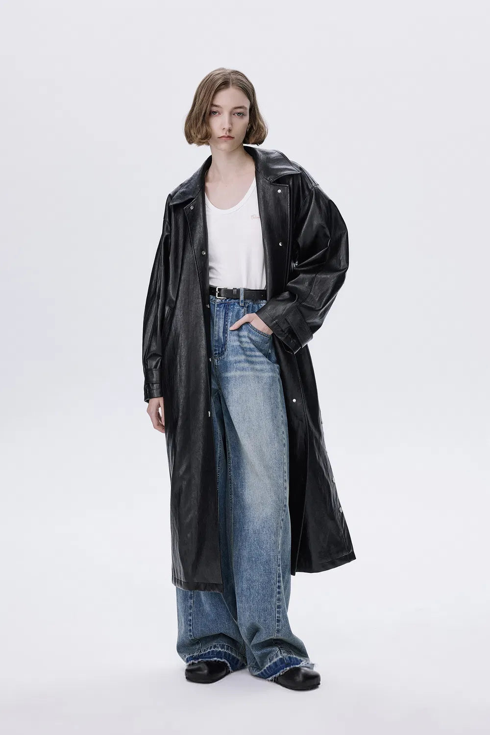 Blanca Trench Coat in Eco Leather