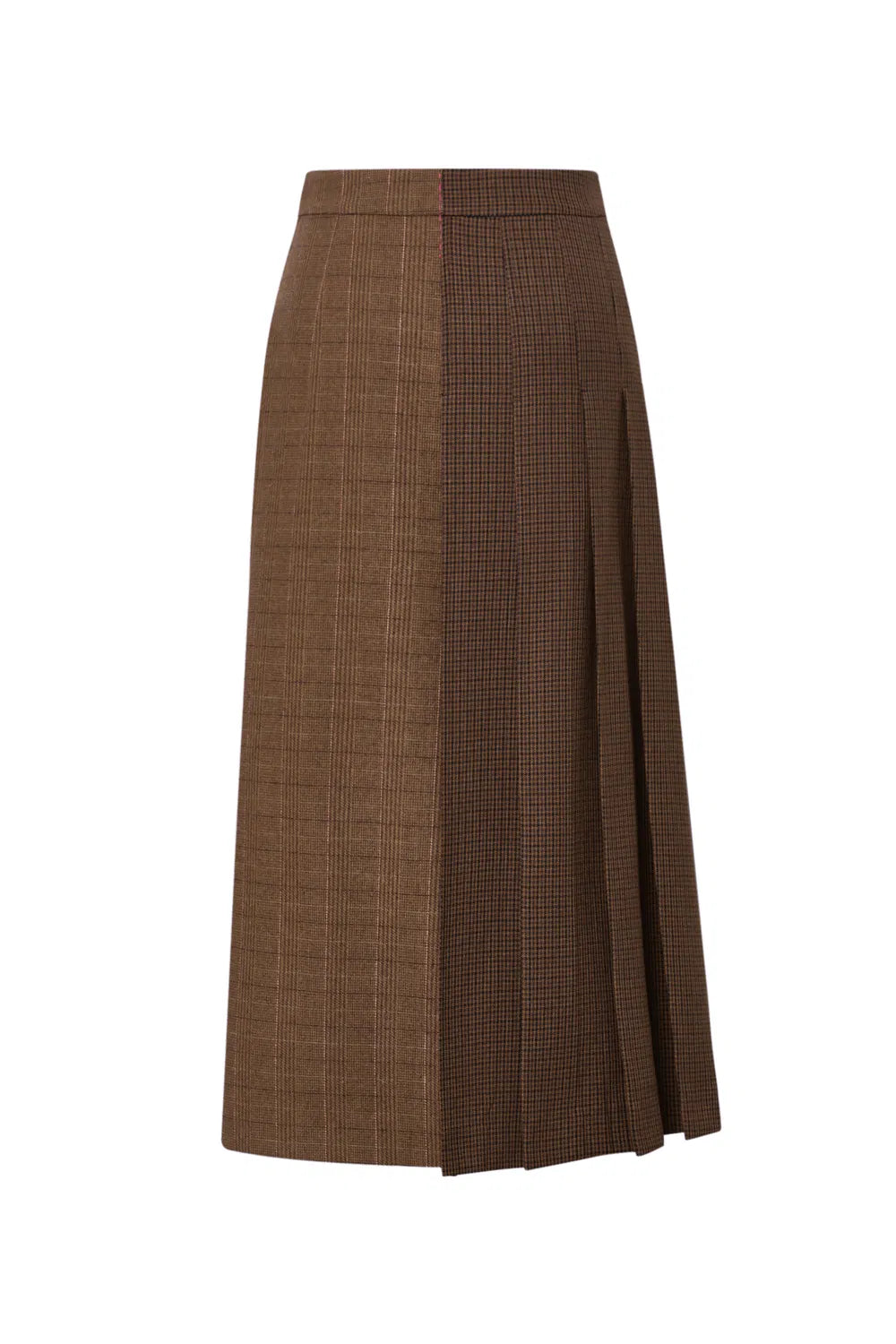 Clara Pleated Skirt in Vintage Houndstooth