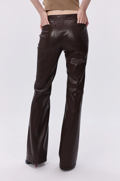 Gal Flare Pants in Vegan Leather