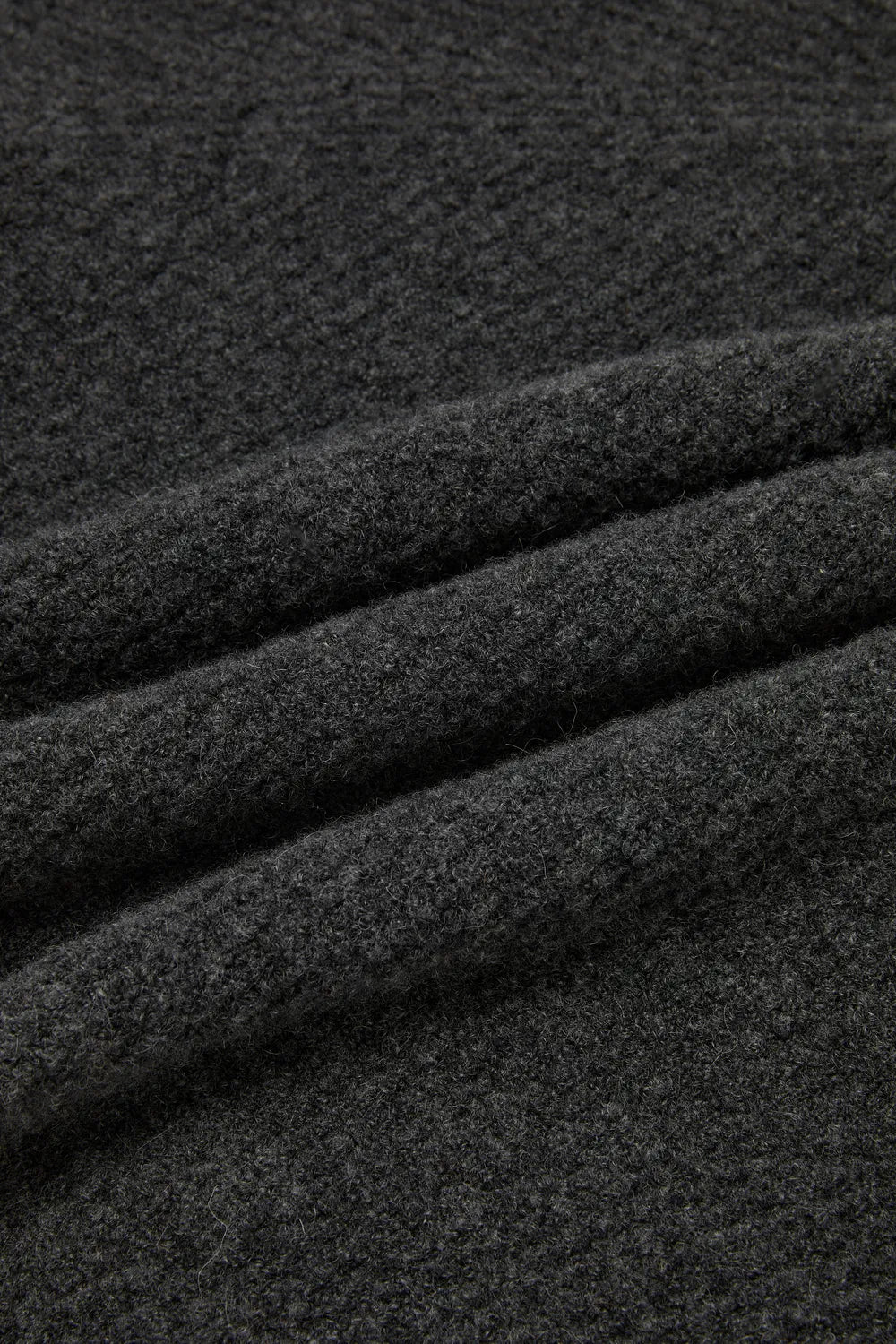 Diya Frayed Edge Sweater in Wool Loop Knit