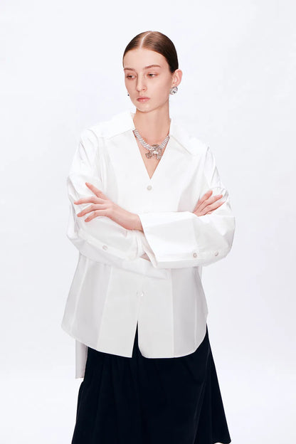 Cléon Loose Shirt in 40-Count Cotton