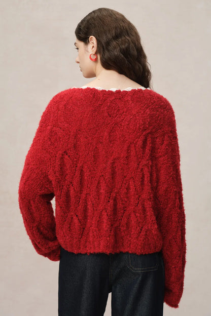 Mist Sweater in Kid Mohair Bouclé Knit