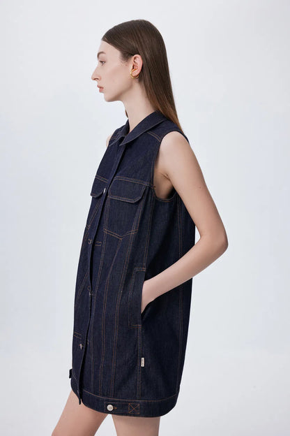 Millie Dress in Tencel Denim