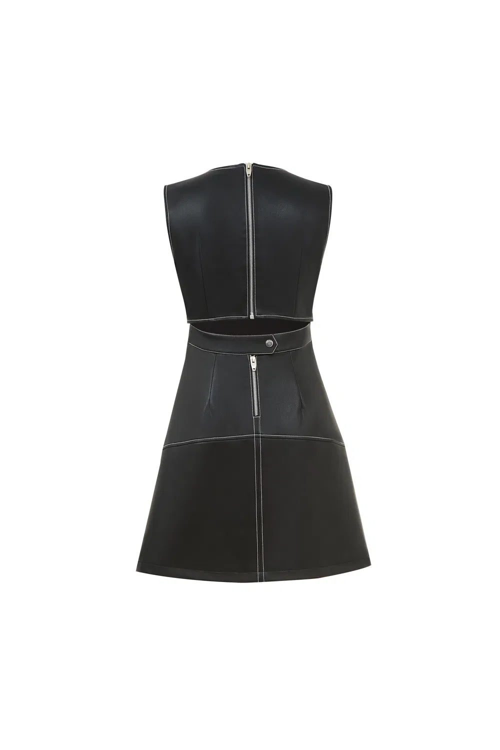 Amaya Dress in Vegan Leather