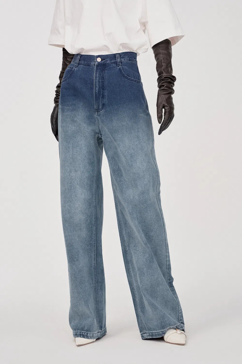 Andreas Gradient Wash Jeans in Cotton Denim