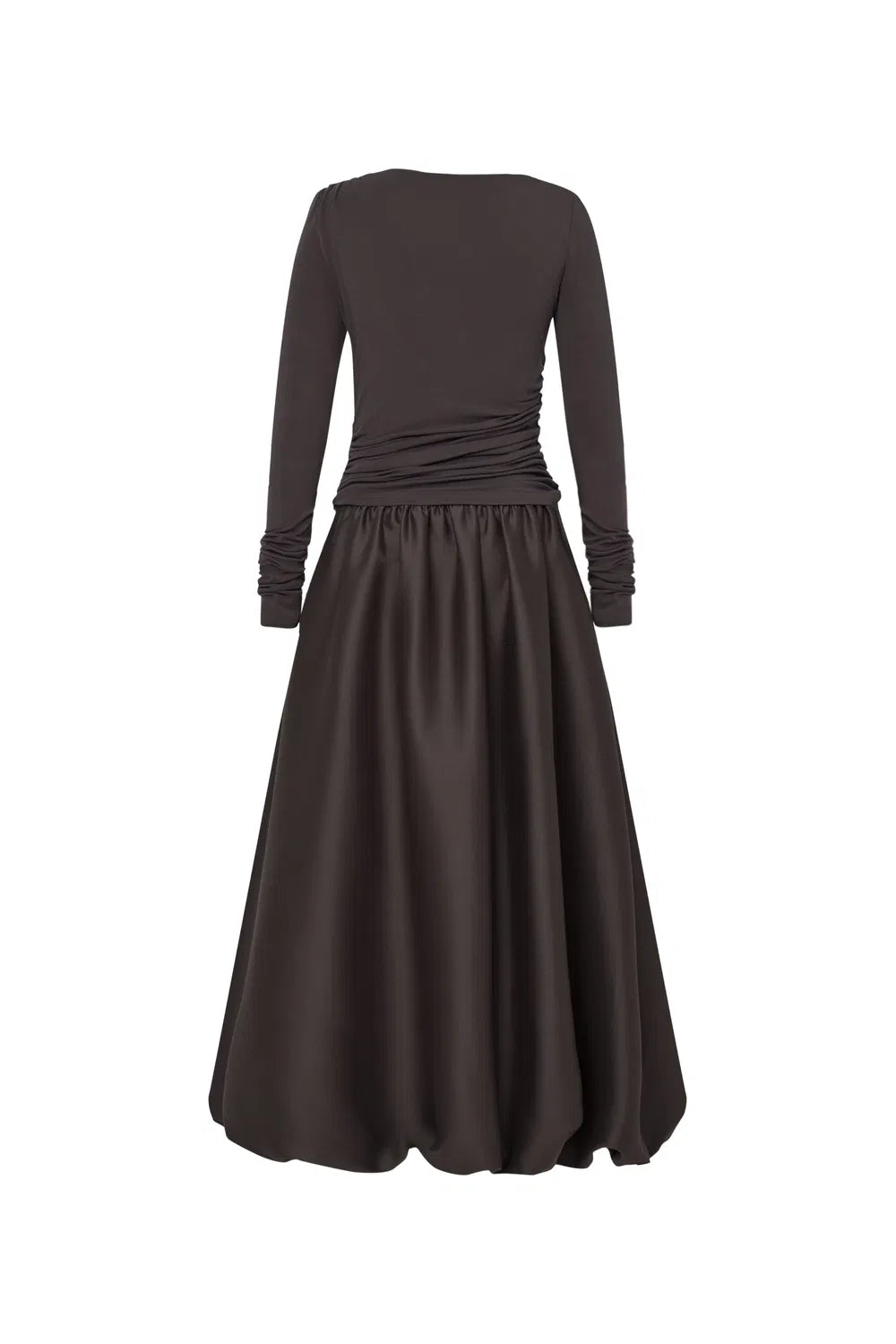 Cindy Bubble Dress in Tencel Wool Knit and Silk Wool Blend