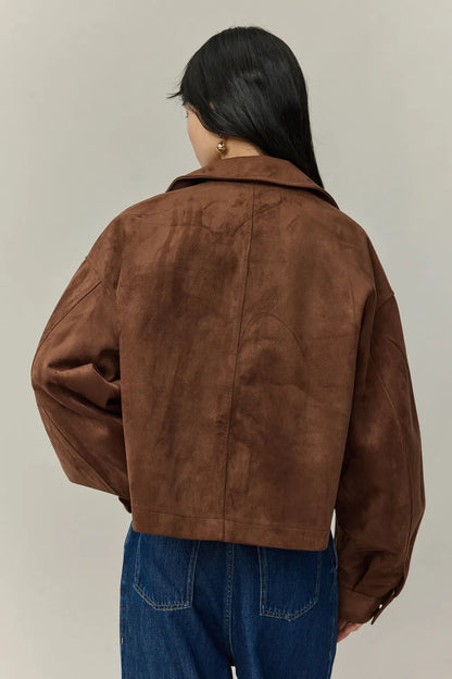 Coddenham Jacket in Faux Suede