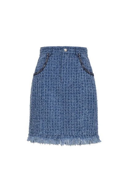 Denise A-Line Skirt in Cotton Denim