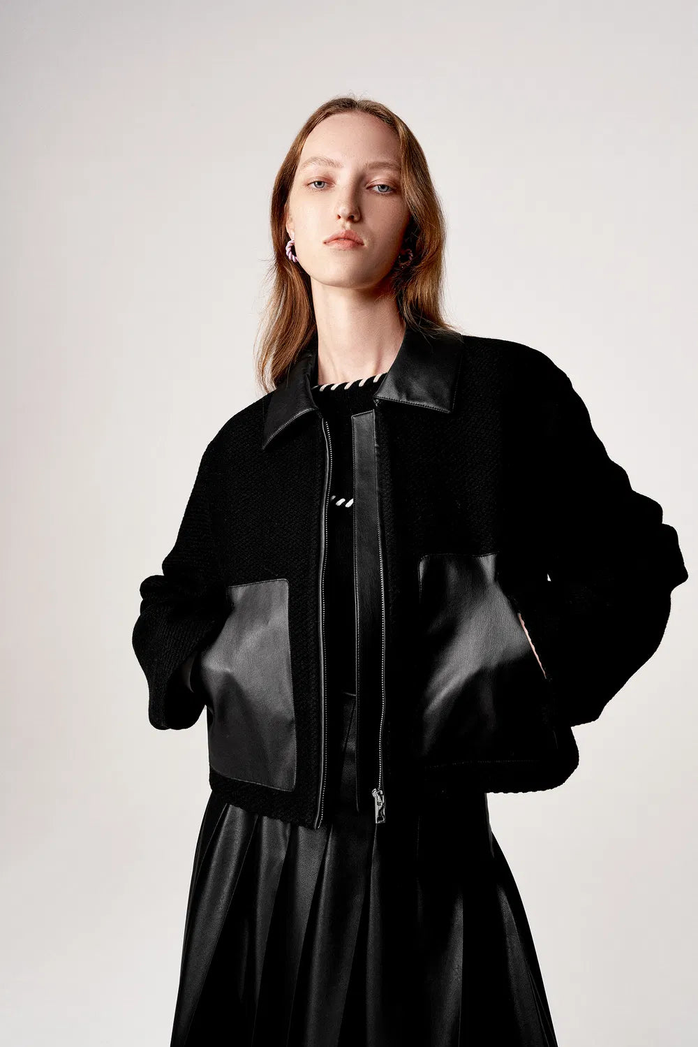 Garonne Short Jacket in Vegan Leather