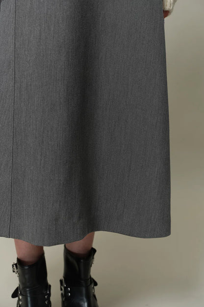 Milla Asymmetrical Skirt in Wrinkle-Resistant Fabric