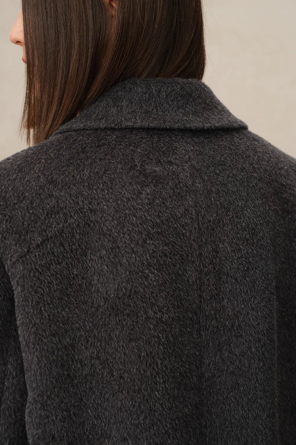 Deneb Long Coat in Alpaca Wool