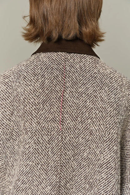 Dakota Tweed Baseball Jacket in Wool