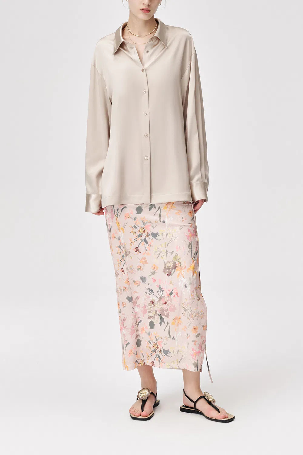 Gabrielle Shirt in Mulberry Silk