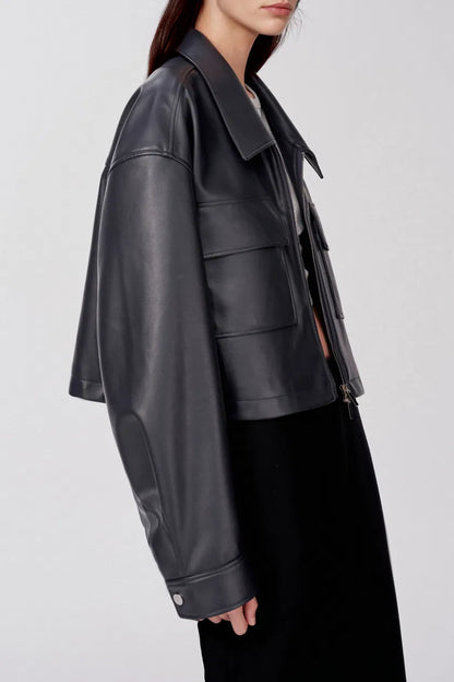 Danae Jacket in Vegan Leather