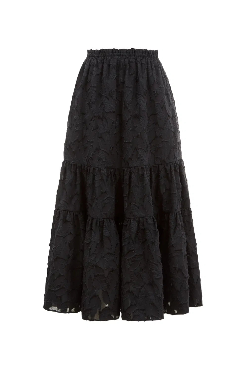 Mischa Midi Skirt in Devoré Viscose Blend