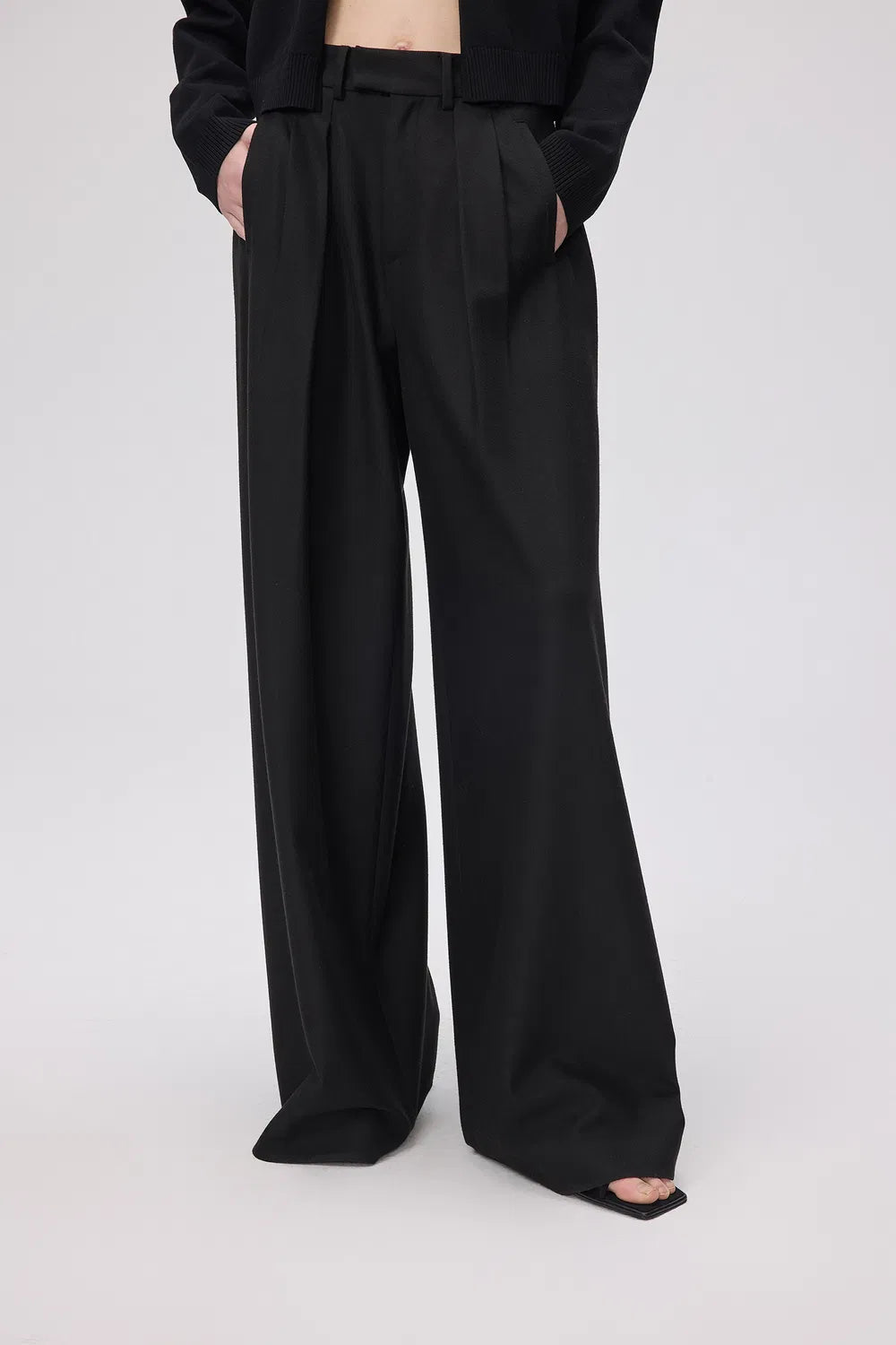 Delano Wide Leg Pants in Viscose Blend