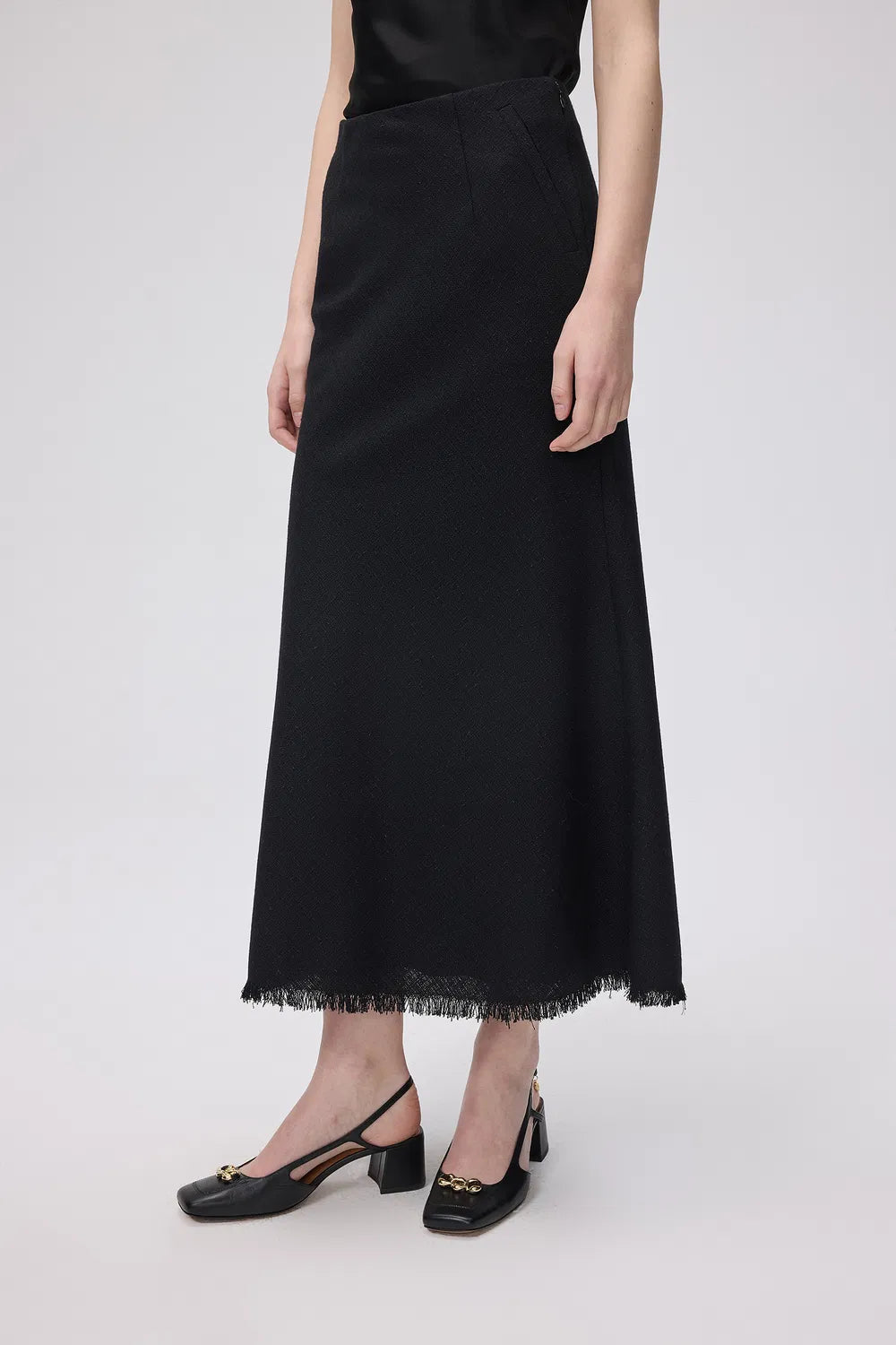 Clara Flare Skirt in Wool Blend