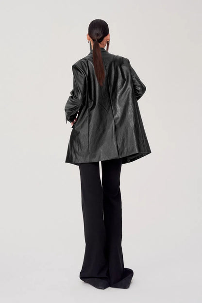 Elena Blazer Jacket in Eco Leather