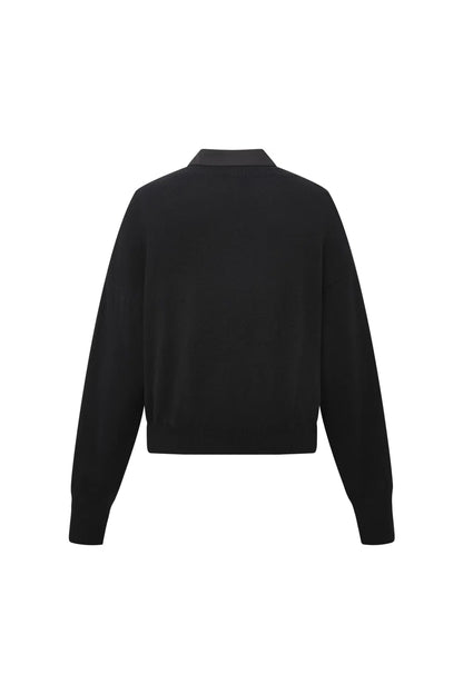 Freya Layered Top in Cotton-Wool Knit