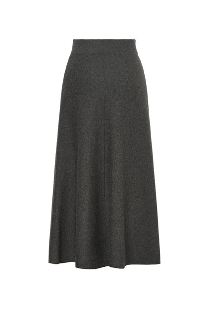 Zephyra Flared Skirt in Merino Wool Knit