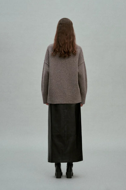 Hiroko Oversized Cardigan in Wool Bouclé Knit