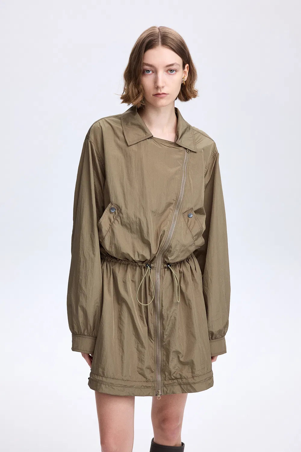 Basil Convertible Water-Repellent Jacket Dress