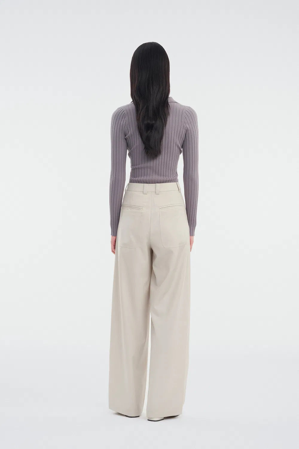 Mera Pleated Trousers in Worsted Wool