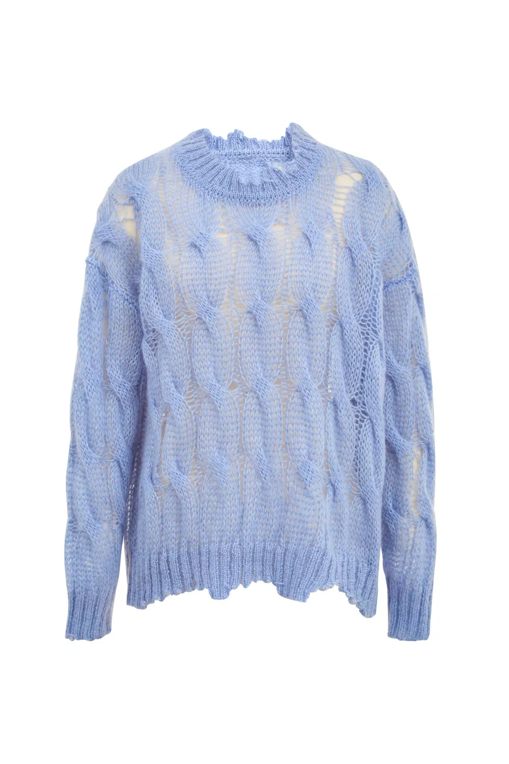 Cloud Loose Sweater in Mohair Wool Knit