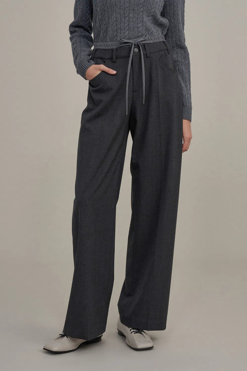 Elena Casual Trousers in Fine Wool