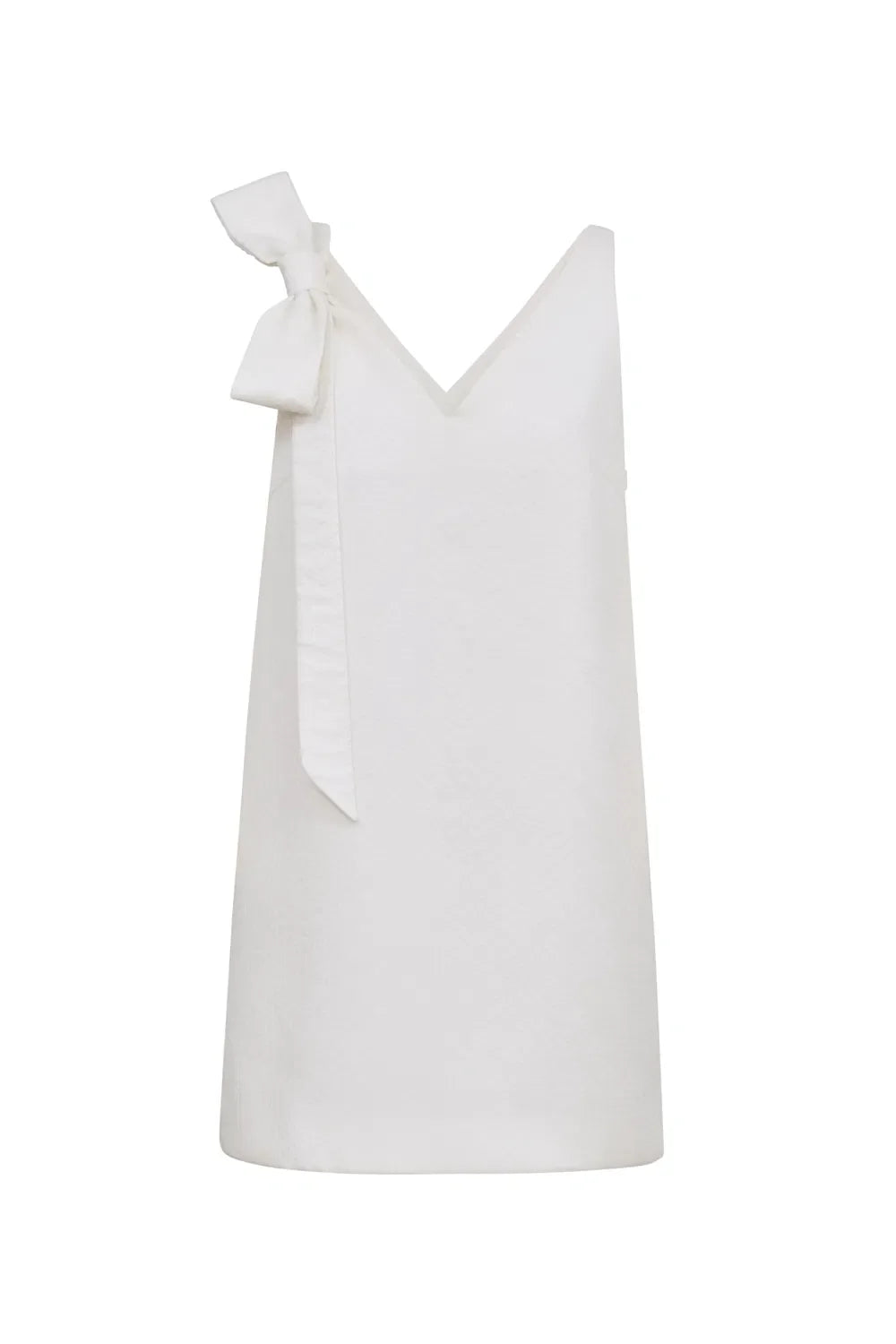 Christine Bow Tie Dress in Viscose Blend