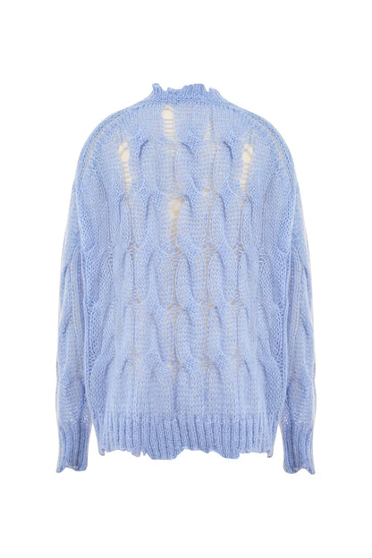 Cloud Loose Sweater in Mohair Wool Knit