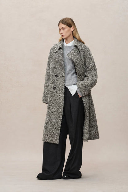 Daisy Coat in Ultralight Bouclé Wool