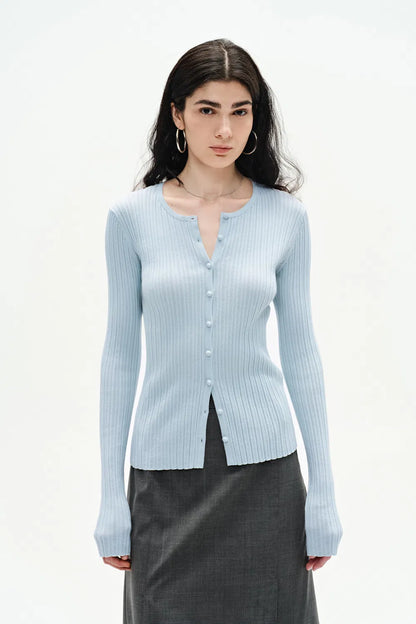 Emma Knit Cardigan in Cotton Blend