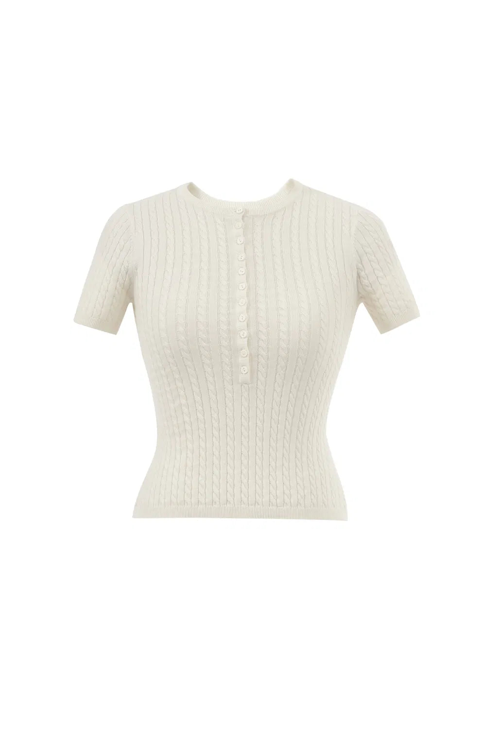 Lauren Cable Sweater in Merino Wool Knit