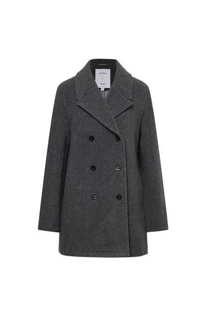 Beau Double-Breasted Coat in Single Face Wool