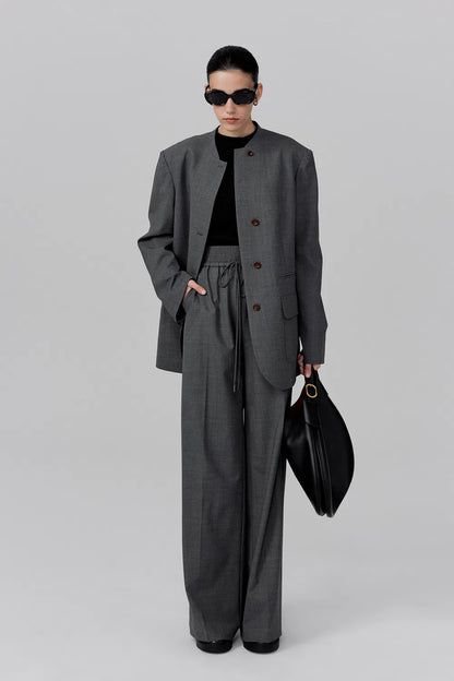 Cléon Trousers in Semi-Worsted Wool